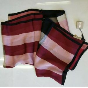 Brand New Burberry 100% Silk Parade Red Scarf.